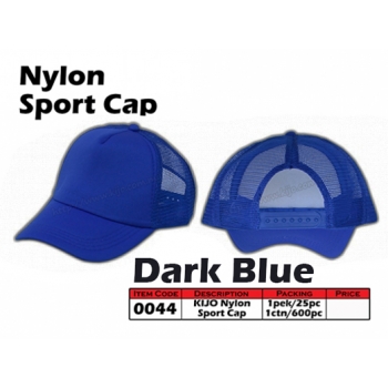 0044 Kijo Nylon Sport Cap - Dark Blue