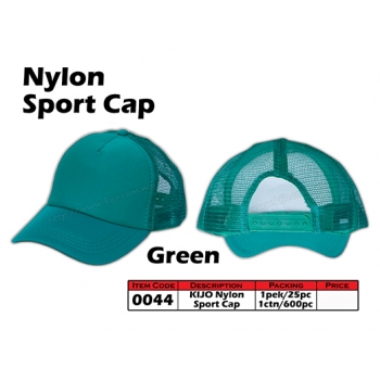 0044 Kijo Nylon Sport Cap - Green