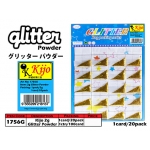 1756G KIJO Gold Colour Glitter Powder Card Set