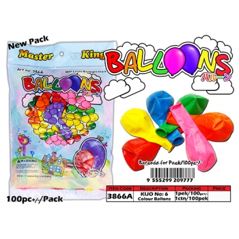 3866A Kijo No: 6 Colour Ballons