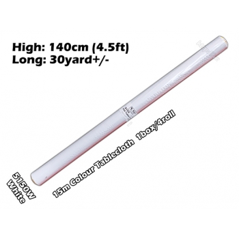 5150W 15m White Colour Tablecloth