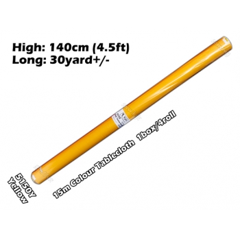 5150Y 15m Yellow Colour Tablecloth
