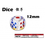 6572 Kijo 12mm Transparent Dice