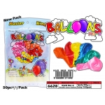6628 Kijo No: 6 Colour Metallic Balloons