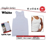 7934W White Men Singlet 