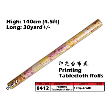 8412 Printing Tablecloth Roll 1466-2