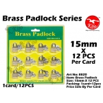 8820 Brass Padlock 15mm