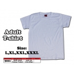9001 Adult Cotton T-Shirt - White Color