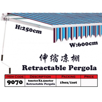 9070 Retractable Pergola