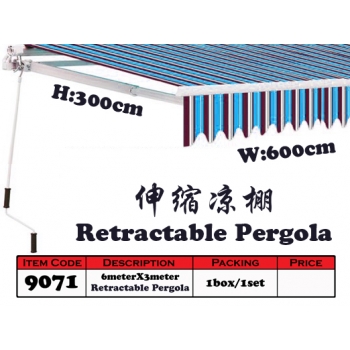 9071 Retractable Pergola