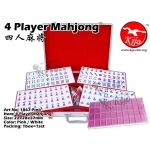 1867-Pink 4 Player Gold Pink White Mahjong