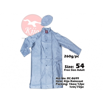 RC-8699 Kijo Silver Classic Raincoat