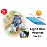 WG-2090 Kijo Light Blue BL Button Worker Jacket