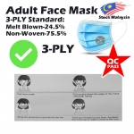 Adult 3-Ply Disposable Face Mask 2038