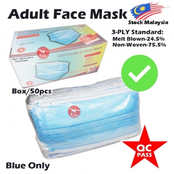 Adult 3-Ply Disposable Face Mask 2038