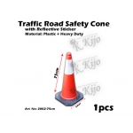2002-75cm Traffic Road Safety Cone with Reflective Sticker
