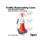 2003-100cm Traffic Road Safety Cone with Reflective Sticker
