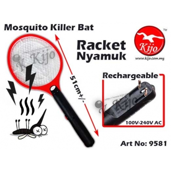 Mosquito Killer Bat Racket Nyamuk Rechargeable 9581