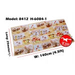 Alas Meja / PVC Plastic Table Cloth / Kain Plastik 8412-H-6084-1