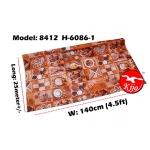 Alas Meja / PVC Plastic Table Cloth / Kain Plastik 8412-H-6086-1