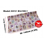Alas Meja / PVC Plastic Table Cloth / Kain Plastik 8412-M-6100-1