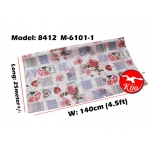 Alas Meja / PVC Plastic Table Cloth / Kain Plastik 8412-M-6101-1
