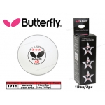 1711 Butterfly 3-Star Ping Pong Ball