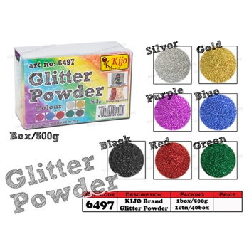 6497 Kijo Glitter Powder Colour: Green