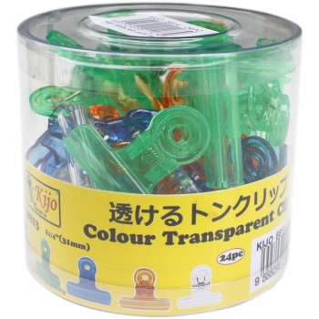 8813 Kijo 31mm Colour Transparent Clips