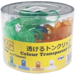8816 Kijo 63mm Colour Transparent Clips