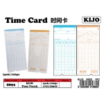 8892 Kijo Time Card / Punch Card