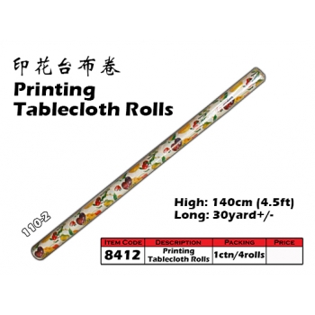 8412-110-2 Kijo Printing Tablecloth Roll
