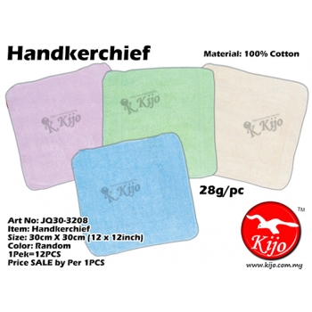 Kids 30x30cm Cotton Handkerchief