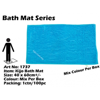 1737 Kijo Bath Mat Colour: Light Blue