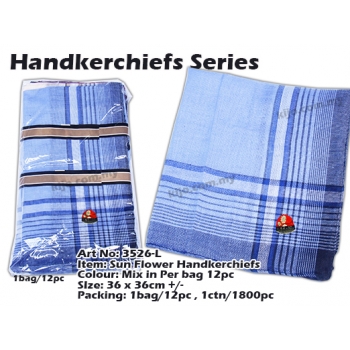 3526-L Sun Flower Handkerchiefs