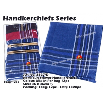 3527-D Sun Flower Handkerchiefs