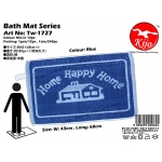 Tw-1727 Bath Mat Home - Blue