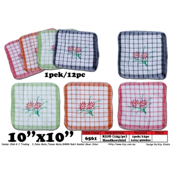 6561 Kijo Flower Handkerchief
