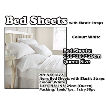 1877 Queen Size Bed Sheets with Elastic Straps