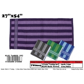 8605 Kijo Bath Towel 27''x54'' 440g/pc